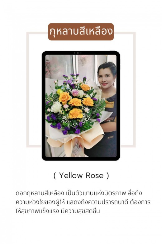 ความหมายกุหลาบเหลือง
